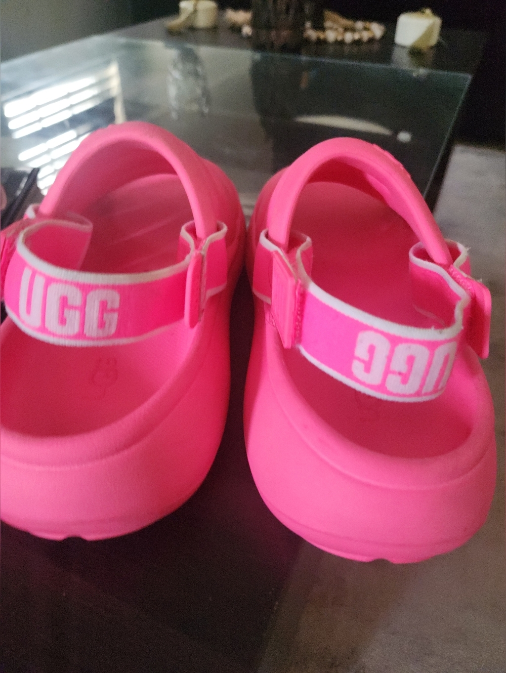 UGG Kids' Neon Pink Slingback Clog